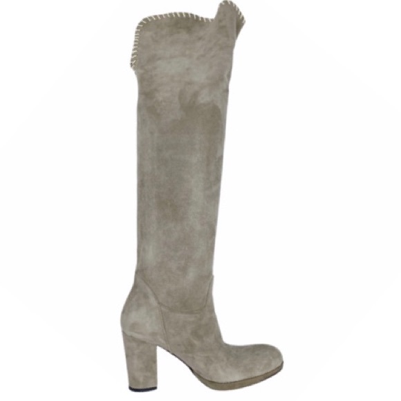 Michele Negri Suede Over the Knee Boot | 36 - Picture 1 of 13